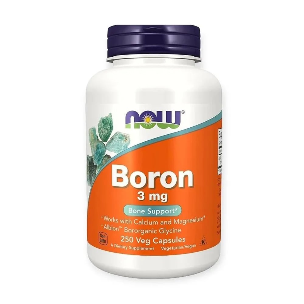 Бор NOW Foods Boron 3 мг, 250 капсул
